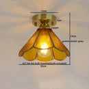 GobekUsa Glass Copper LED Ceiling Light - Nordic Home Lighting Fixture