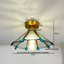 GobekUsa Glass Copper LED Ceiling Light - Nordic Home Lighting Fixture