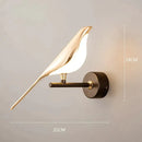 GobekUsa Nordic Art Deco LED Swan Wall Lamp  for Bedroom Bedside wall Living Room Hallway Indoor Lighting