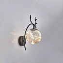 GobekUsa Nordic Ball Wall Mount LED Glass Stairs Sconce Light with Antler Decor - Starry Illumination