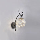 GobekUsa Nordic Ball Wall Mount LED Glass Stairs Sconce Light with Antler Decor - Starry Illumination