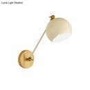 GobekUsa Nordic Metallic Wall Lamp with Adjustable Spherical Shade for Boutique - 1-Bulb Wall Light