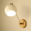 GobekUsa Nordic Metallic Wall Lamp with Adjustable Spherical Shade for Boutique - 1-Bulb Wall Light