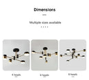 GobekUsa Nordic Black Gold Pendant Light for Home Decor