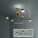 GobekUsa Nordic Black Gold Pendant Light for Home Decor