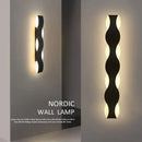 GobekUsa LED Wave Wall Light for Indoor Corridors, Bedrooms, and Sofas