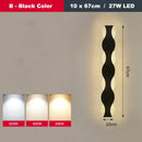 GobekUsa LED Wave Wall Light for Indoor Corridors, Bedrooms, and Sofas
