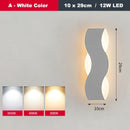 GobekUsa LED Wave Wall Light for Indoor Corridors, Bedrooms, and Sofas