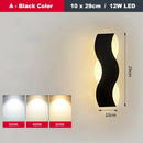 GobekUsa LED Wave Wall Light for Indoor Corridors, Bedrooms, and Sofas