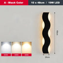 GobekUsa LED Wave Wall Light for Indoor Corridors, Bedrooms, and Sofas