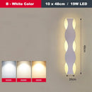 GobekUsa LED Wave Wall Light for Indoor Corridors, Bedrooms, and Sofas