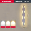 GobekUsa LED Wave Wall Light for Indoor Corridors, Bedrooms, and Sofas