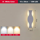 GobekUsa LED Wave Wall Light for Indoor Corridors, Bedrooms, and Sofas
