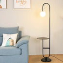 GobekUsa Glass Side Table LED Floor Lamp for Nordic Living Room Art Decor