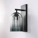 GobekUsa Nordic Cloche Wall Lamp Glass 1 Head Bedroom Sconce Light in Black