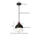 GobekUsa Black Travertine Pendant Light - Nordic Minimalism LED Pendant Lamps for Living Dining Room