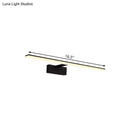 GobekUsa Nordic Black/White Acrylic Vanity Lamp - 16.5"/20" LED Rectangle Sconce Light for Bathroom in Warm/White
