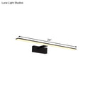 GobekUsa Nordic Black/White Acrylic Vanity Lamp - 16.5"/20" LED Rectangle Sconce Light for Bathroom in Warm/White