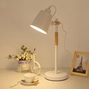 GobekUsa Adjustable Desk Lamp for Children's Bedroom Study, Nordic Style Black White décor