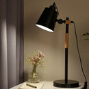 GobekUsa Adjustable Desk Lamp for Children's Bedroom Study, Nordic Style Black White décor