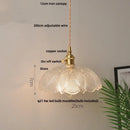 GobekUsa Clear Glass LED Pendant Bar Kitchen Nordic Copper Dining Room Suspension