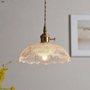 GobekUsa Clear Glass LED Pendant Bar Kitchen Nordic Copper Dining Room Suspension