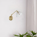 GobekUsa Clear Glass LED Wall Sconce Switch Light - Nordic Minimalism Design
