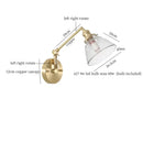 GobekUsa Clear Glass LED Wall Sconce Switch Light - Nordic Minimalism Design