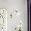 GobekUsa Clear Glass LED Wall Sconce Switch Light - Nordic Minimalism Design
