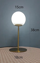 GobekUsa Glass Ball LED Table Lamp Simple Nordic Design Elegant Bedroom Decor