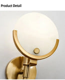 GobekUsa Creative Marble Wall Lamp: New Nordic Minimalist Light Luxury for Living Room, Bedroom, Aisle.