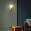 GobekUsa Creative Marble Wall Lamp: New Nordic Minimalist Light Luxury for Living Room, Bedroom, Aisle.