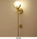 GobekUsa Creative Marble Wall Lamp: New Nordic Minimalist Light Luxury for Living Room, Bedroom, Aisle.