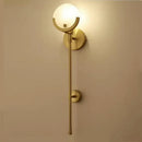 GobekUsa Creative Marble Wall Lamp: New Nordic Minimalist Light Luxury for Living Room, Bedroom, Aisle.