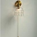 GobekUsa Crystal Glass LED Wall Light with Pull Chain Switch, Nordic Modern Design