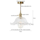 GobekUsa Glass Flounce LED Pendant Light - Stylish Nordic Design