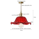 GobekUsa Glass Flounce LED Pendant Light - Stylish Nordic Design