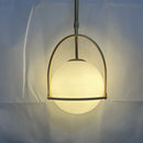 GobekUsa Glass Globe Pendant Light for Kitchen Dining Room - Nordic Design