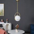 GobekUsa Glass Globe Pendant Light for Kitchen Dining Room - Nordic Design