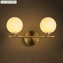 GobekUsa Nordic Style Wall Sconce Light Gold Orb with Glass Shade - Elegant Wall Mount Lighting