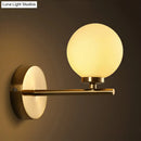GobekUsa Nordic Style Wall Sconce Light Gold Orb with Glass Shade - Elegant Wall Mount Lighting