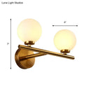 GobekUsa Nordic Style Wall Sconce Light Gold Orb with Glass Shade - Elegant Wall Mount Lighting