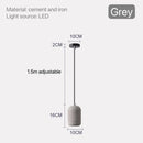 GobekUsa Nordic Cement Pendant Lamp - Industrial Style Lighting