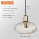 Nordic Clear Glass Pendant Light With Minimalist Shade