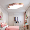GobekUsa Nordic Cloud Shape LED Flush Mount Ceiling Lamp for Kids Bedroom