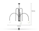 GobekUsa Nordic Comet Glass Ball Chandelier - Elegant Home Décor