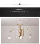 GobekUsa Nordic Comet Glass Ball Chandelier - Elegant Home Décor