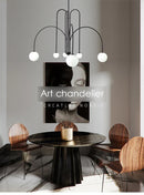 GobekUsa Nordic Comet Glass Ball Chandelier - Elegant Home Décor