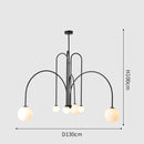 GobekUsa Nordic Comet Glass Ball Chandelier - Elegant Home Décor