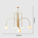 GobekUsa Nordic Comet Glass Ball Chandelier - Elegant Home Décor